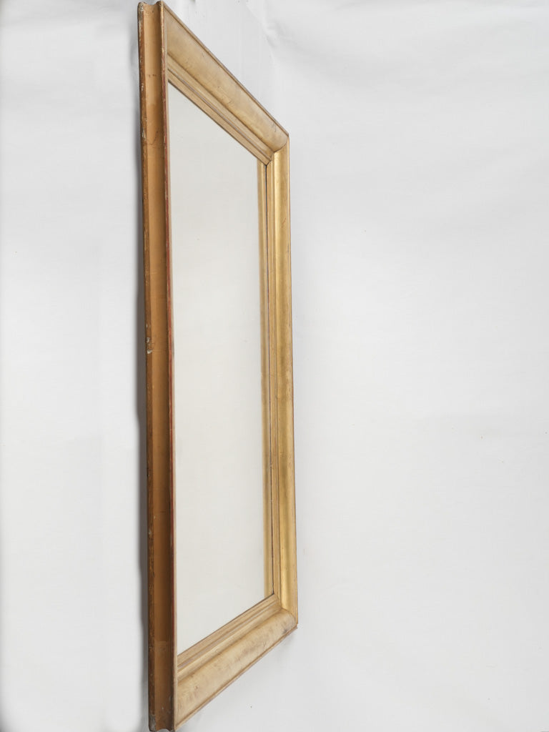 Vintage gold rectangular mirror