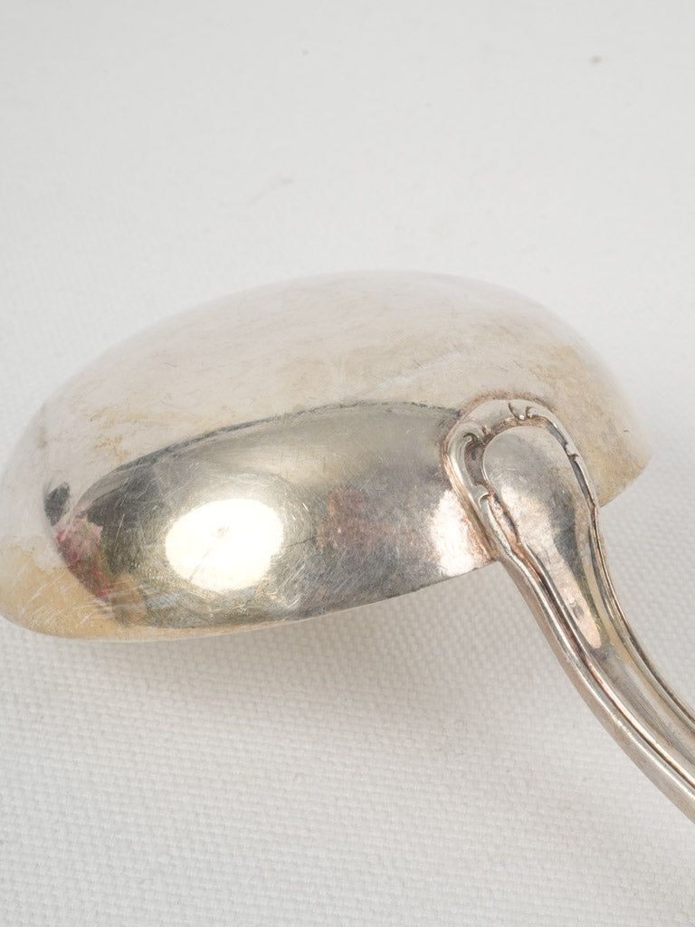 Vintage, ornate, Louis XV, silver-plated ladle