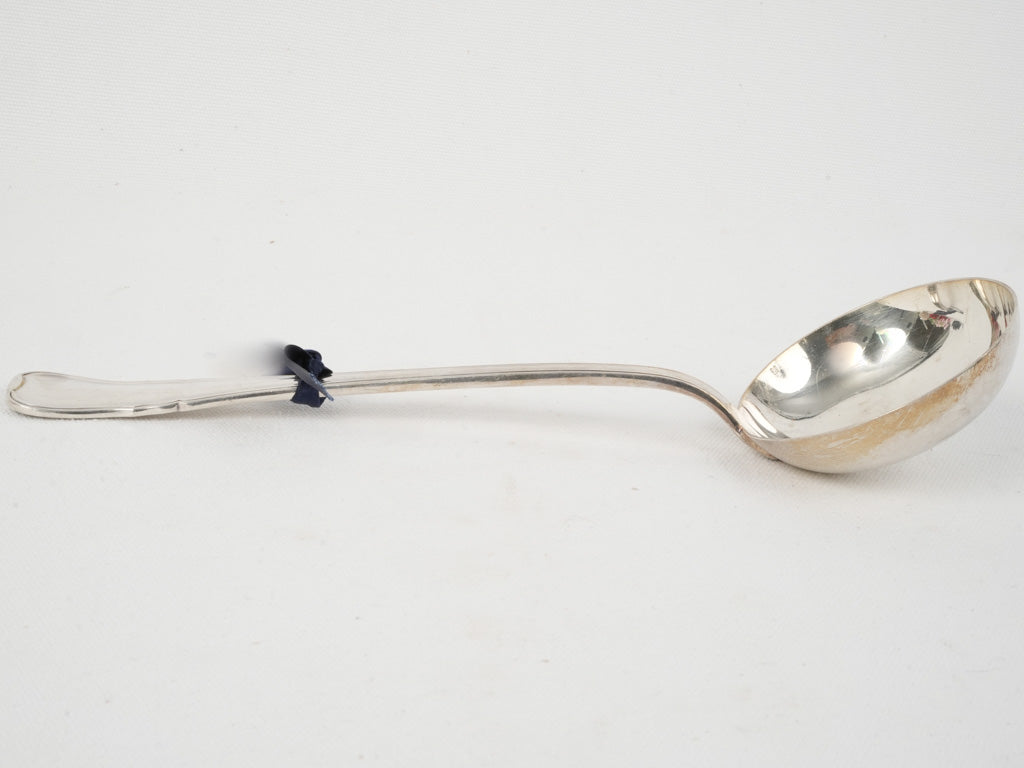 Vintage, intricate, Louis XV, silver-plated ladle