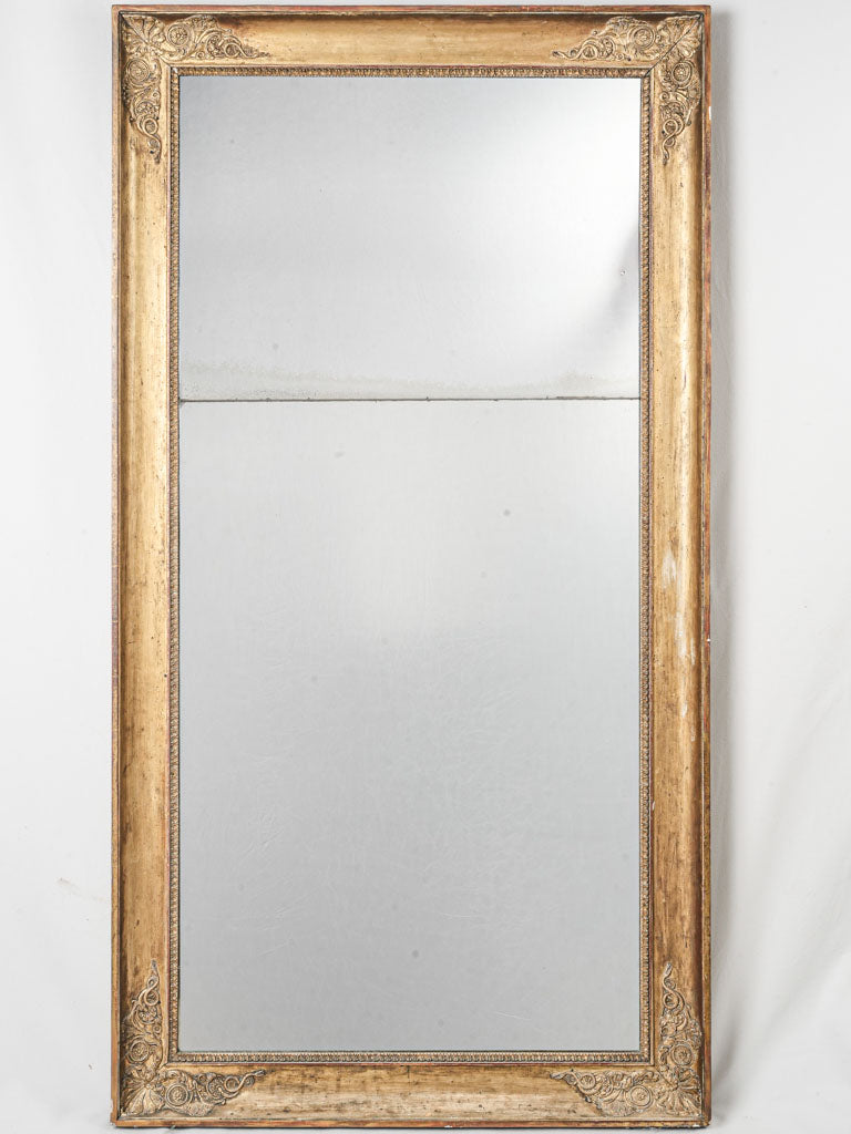 Antique ornate giltwood mirror  