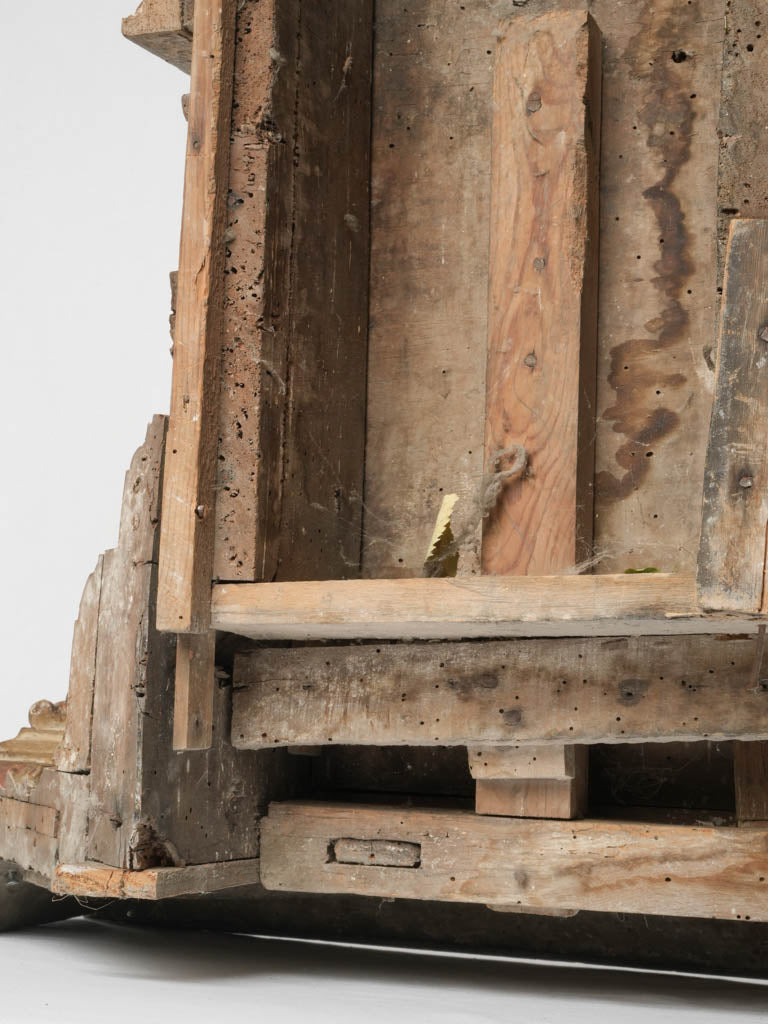 Time-worn Italian gilded console table