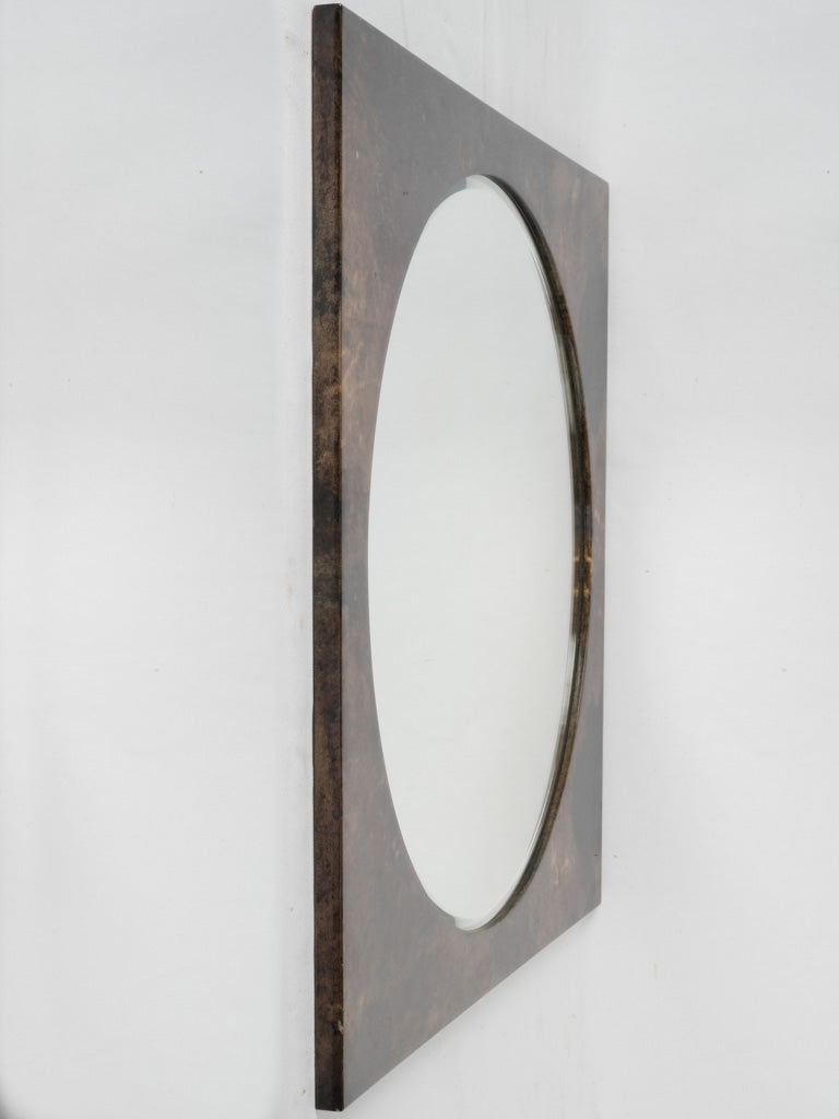 Luxurious 1960s/1970s circular wall mirror