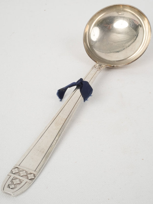 Vintage Silver-Plated Art Deco Soup Ladle