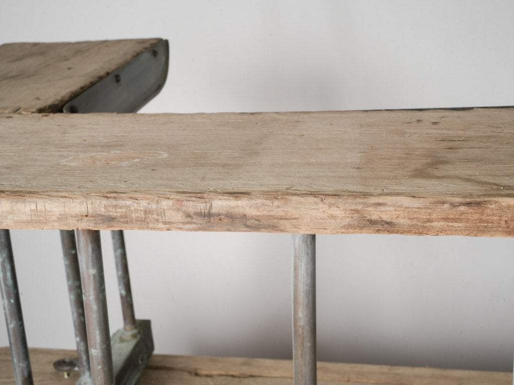 Robust elegant wooden bank counter  