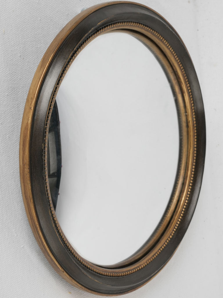 Traditional butler's mirror with black frame