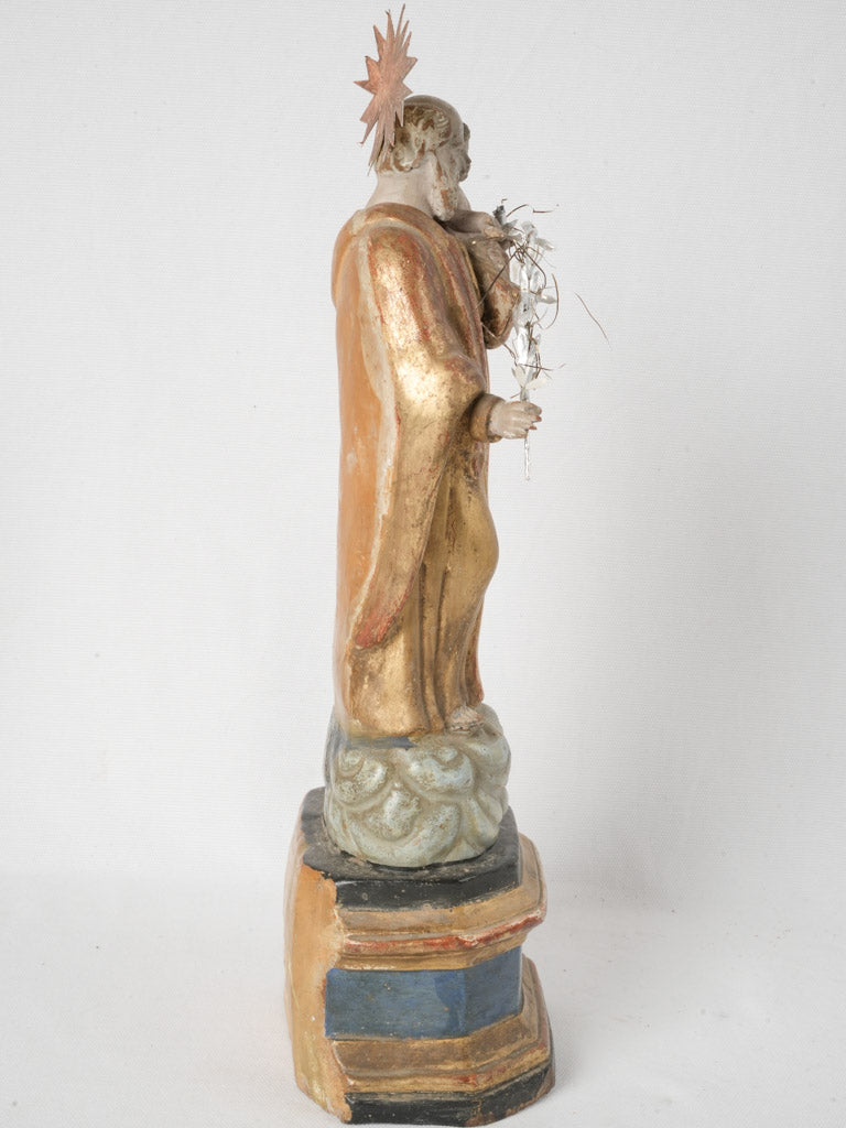 Aged Santibelli nativity figurine