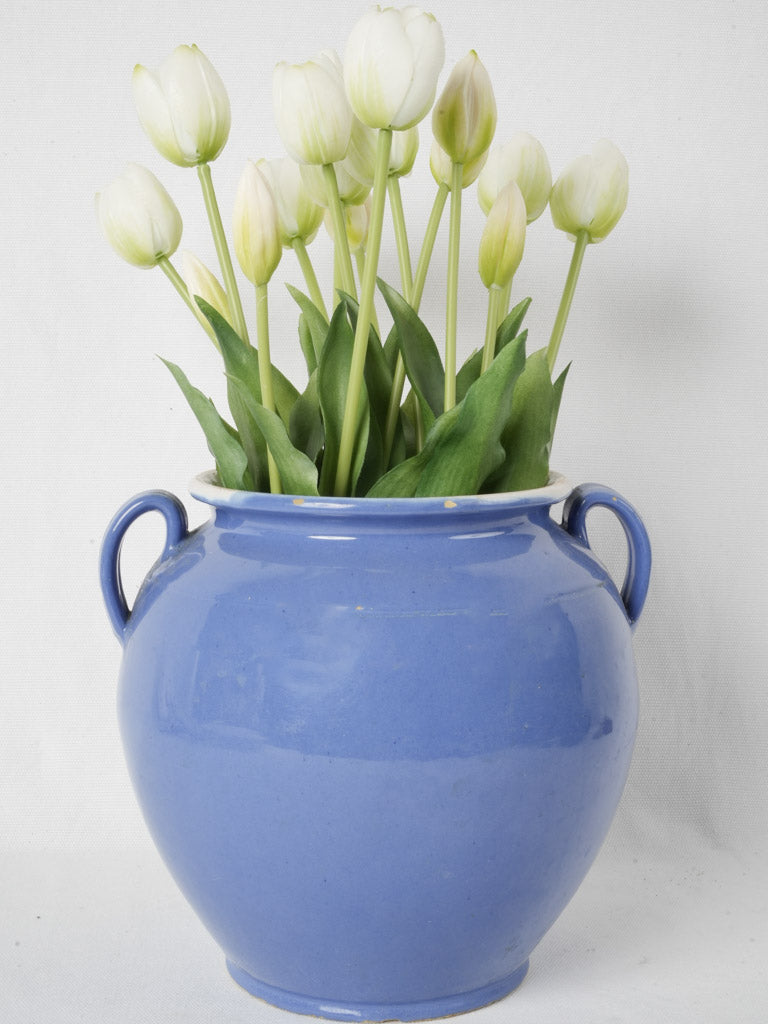 Coastal White-Glazed Antique Confit Pot