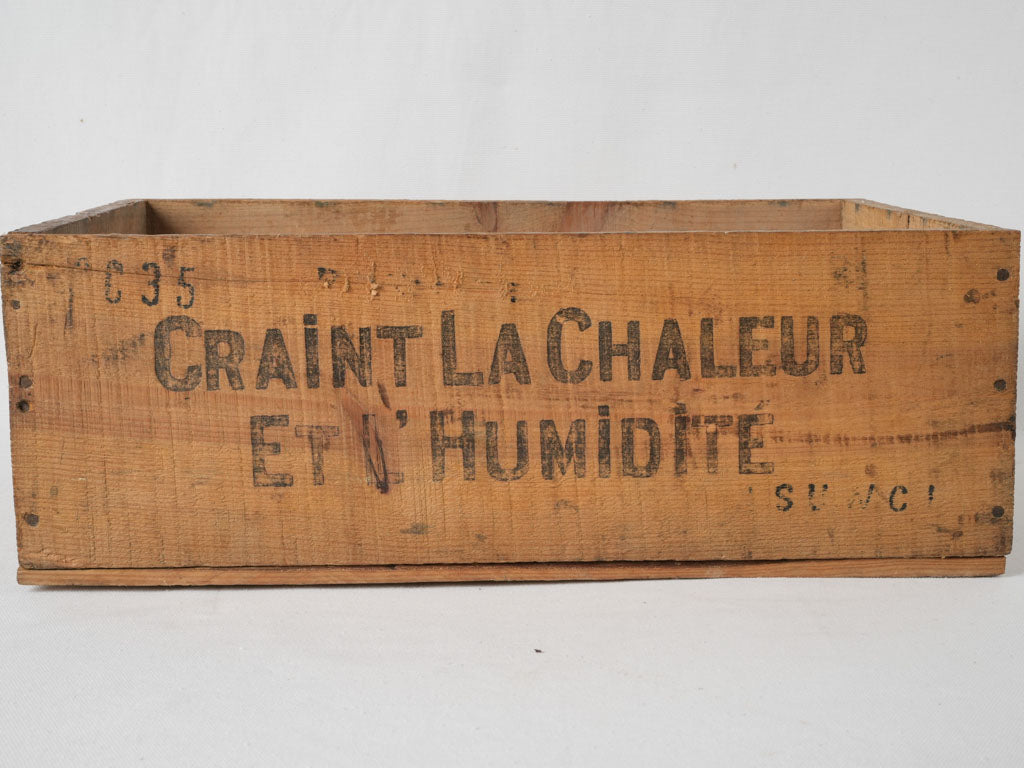 Vintage French milk delivery crate