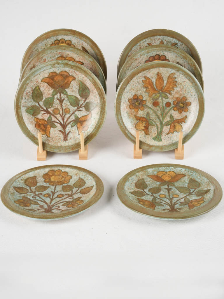 Vintage ceramic dessert plates