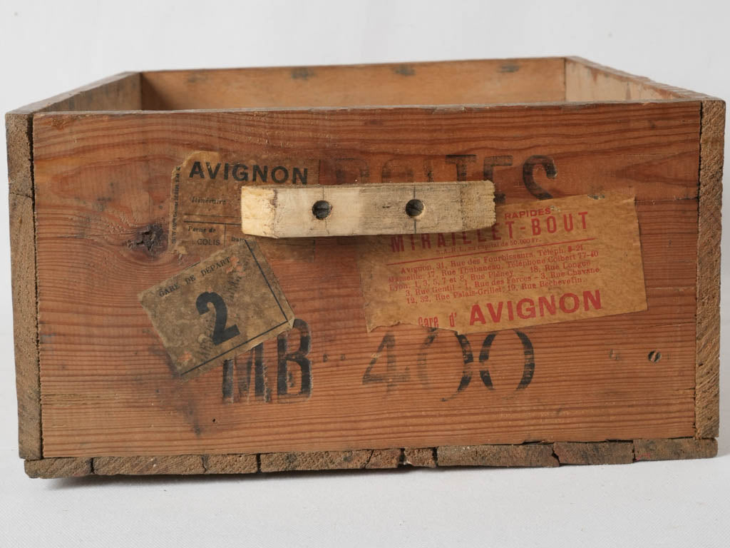 Original French antique dairy crate