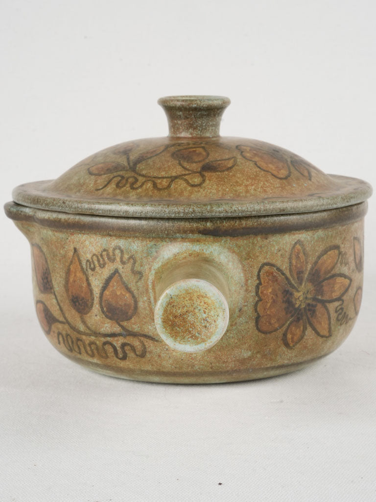 Floral motif ceramic tureen  