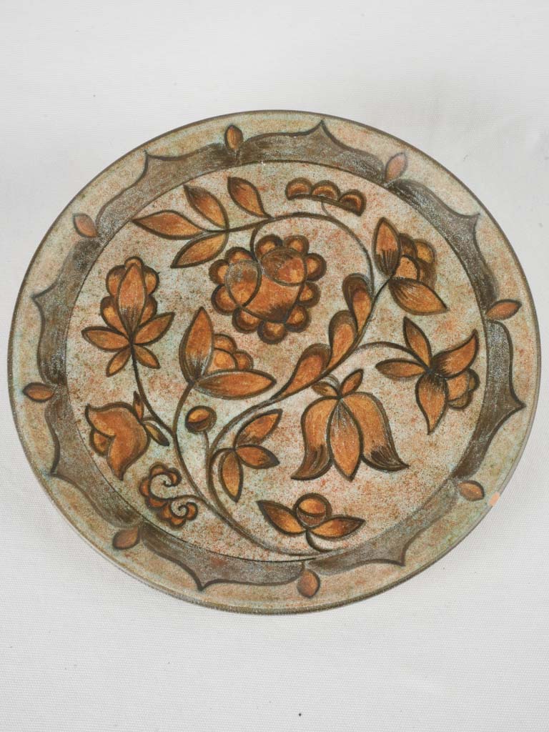 Earthy mid-century ceramic platter