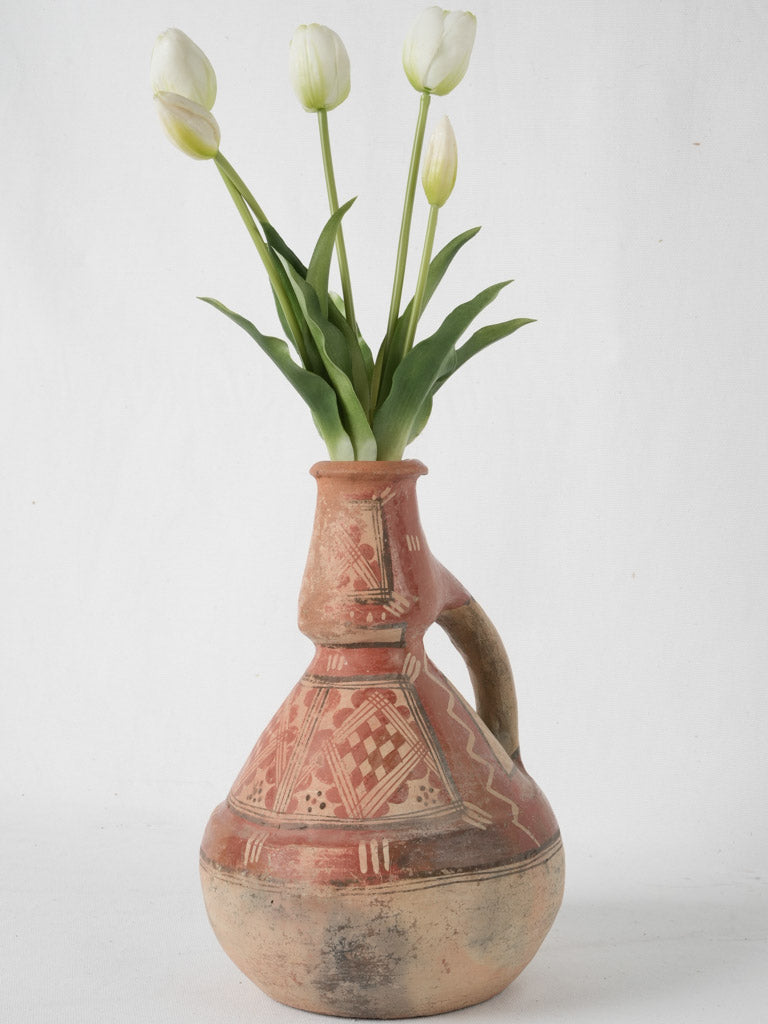 Aged ocher and beige pottery