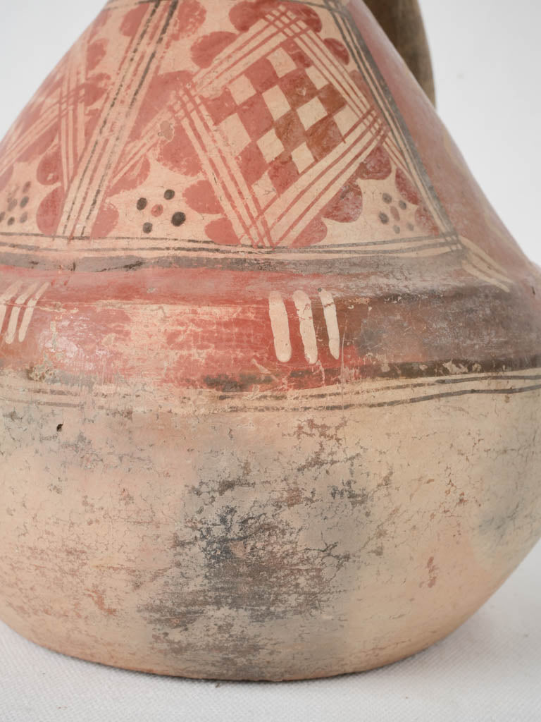 Weathered traditional terracotta vase