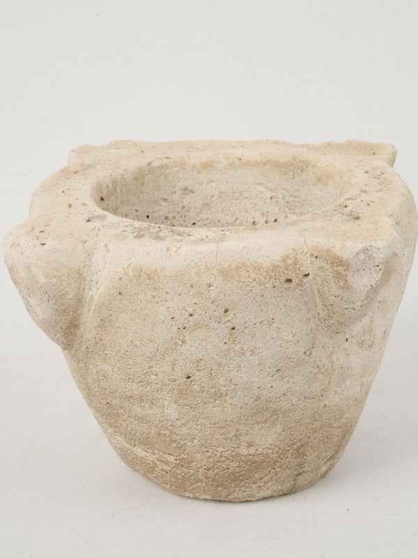 Weathered 19th-Century French Stone Mortar