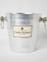 Vintage aluminum champagne bucket Charles Heidsieck