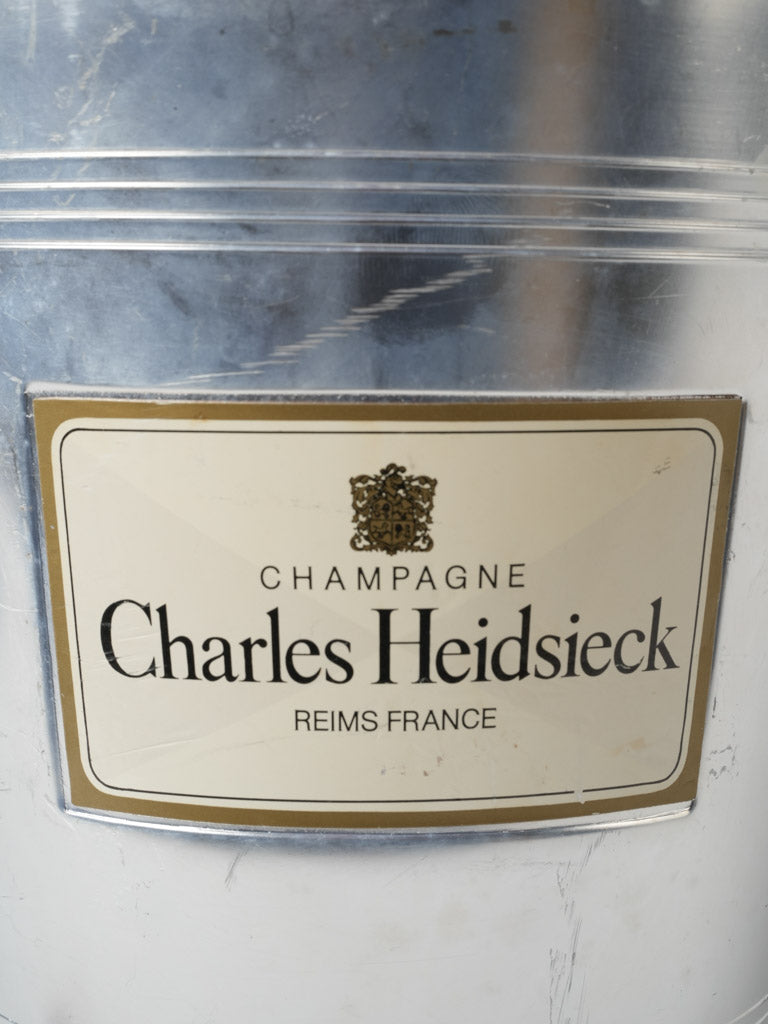 Time-honored champagne bucket Charles Heidsieck