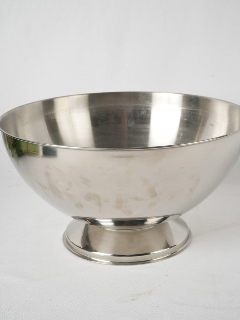 Polished metal large wine cooler