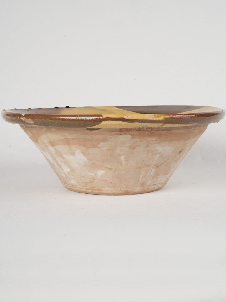 Handcrafted decorative maroon glaze bowl