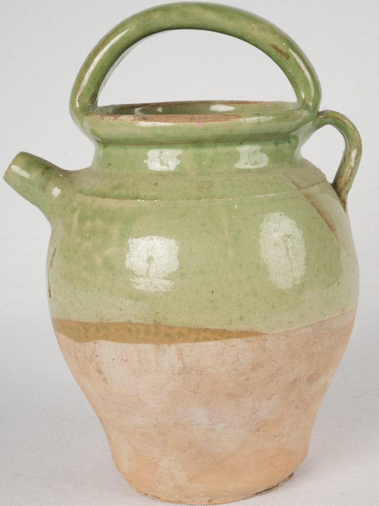 Rustic two-tone pottery jug