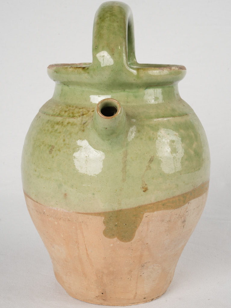 Classic green terracotta cruche