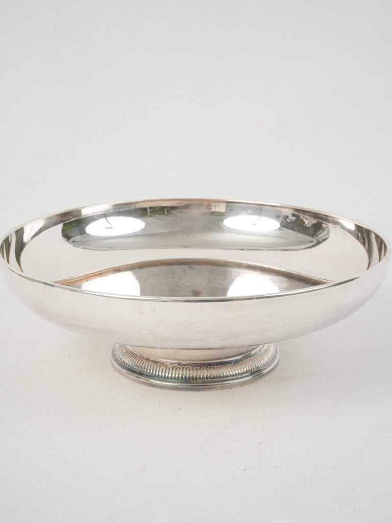 Vintage silver-plated footed fruit coupe