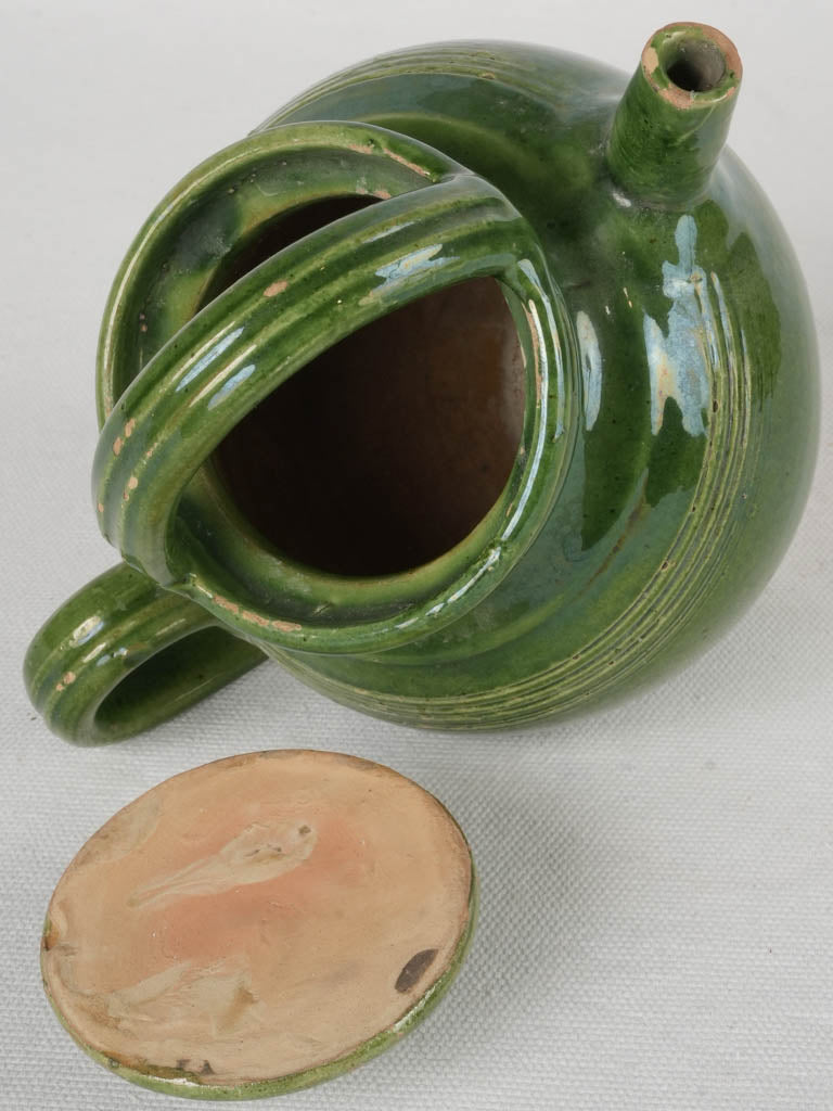 Well-preserved antique terracotta pitcher  