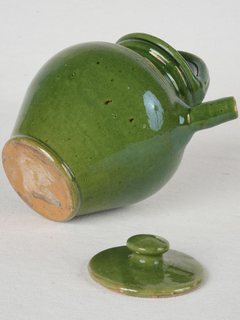 Small functional green cruche  