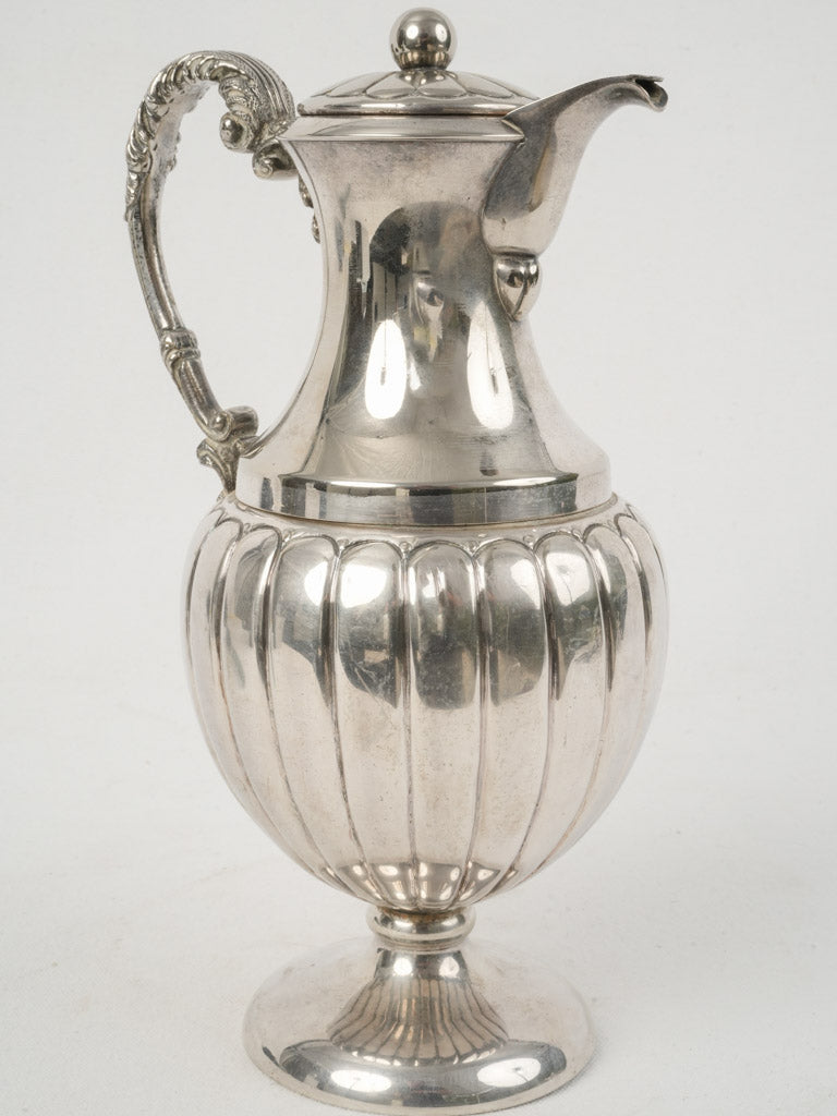 Luxurious 19th-Century Silver-Plated Chocolatière