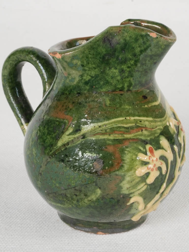 Antique marbled creamer