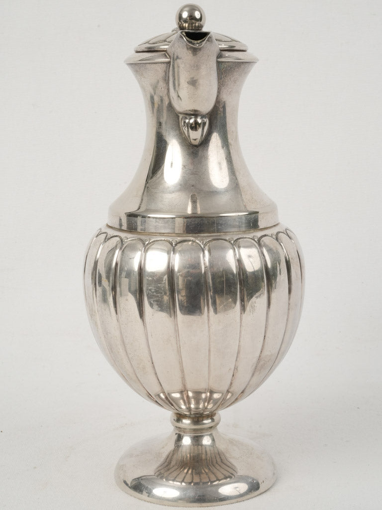 Antique Double-Walled Silver-Plated Chocolatière