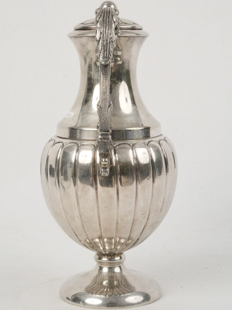 Historical 19th-Century Silver-Plated Chocolatière