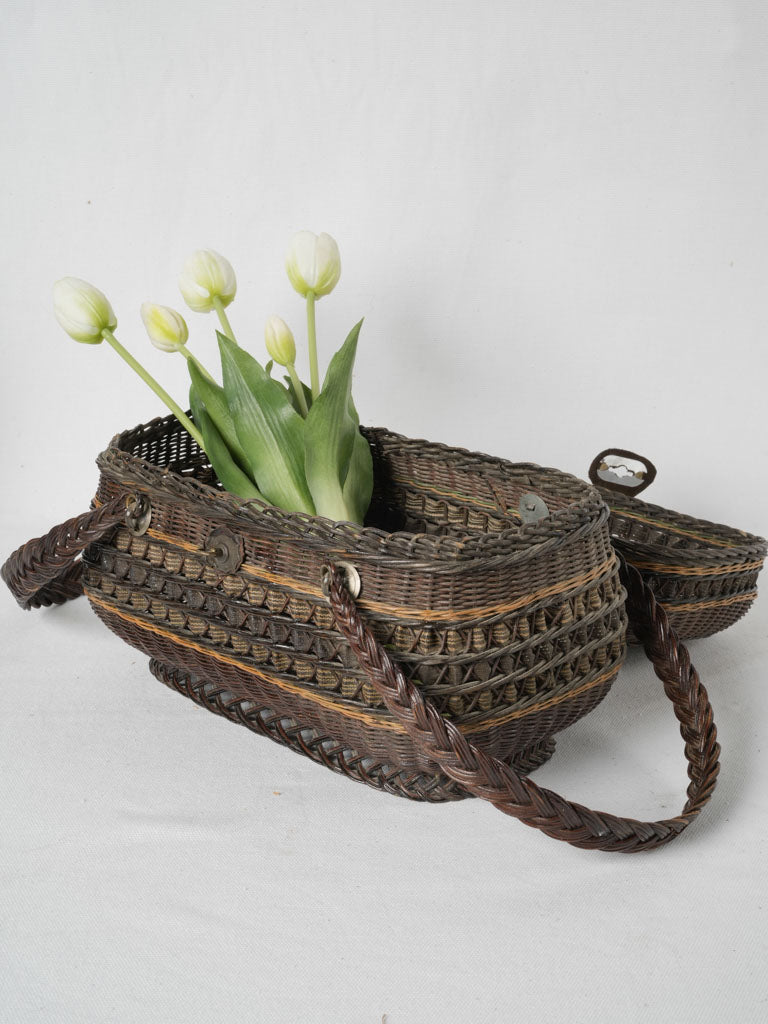 19th-century vintage chic French basket