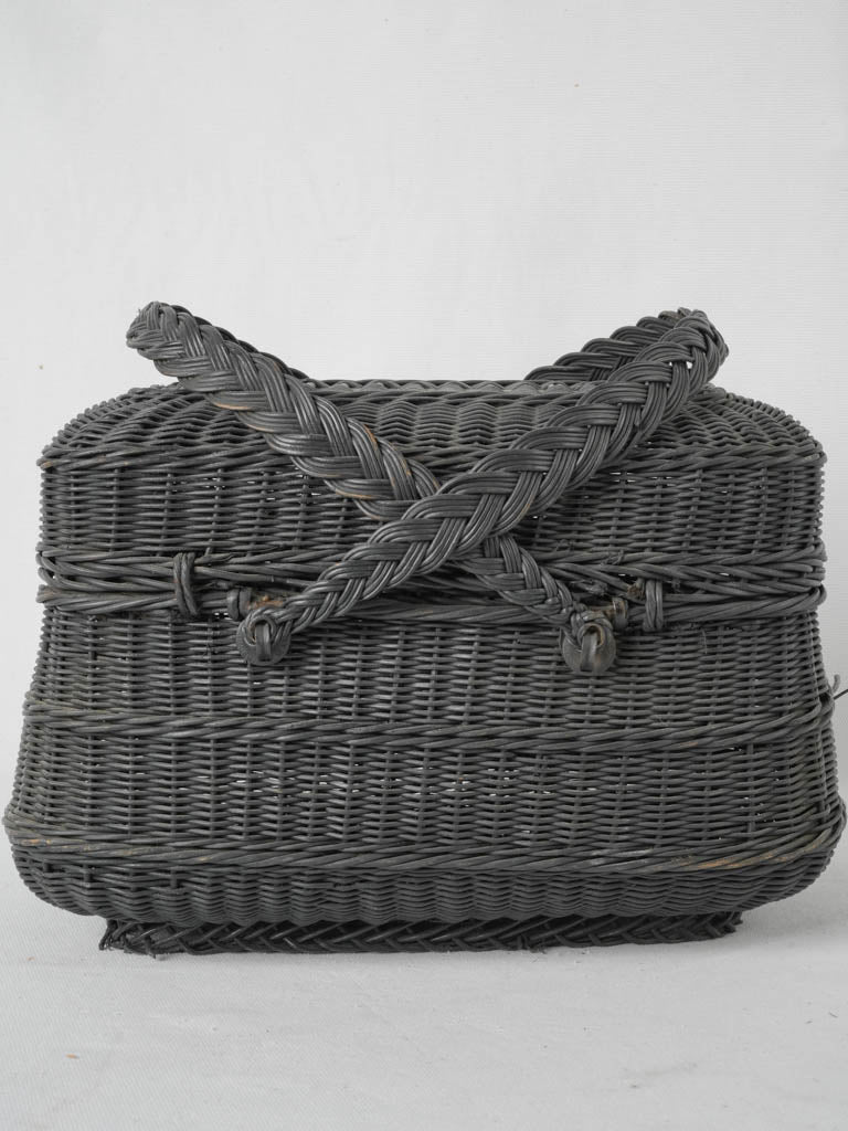 Classic chic French wicker shopping basket