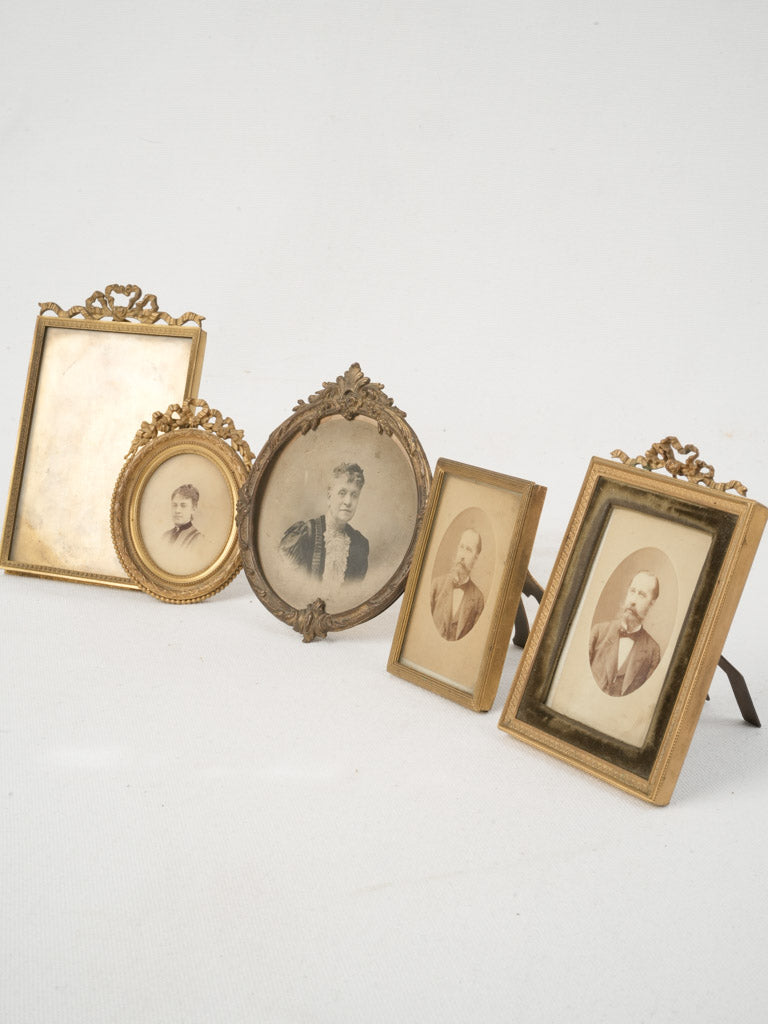 Ornate, 19th Century Antique Bronze Frames