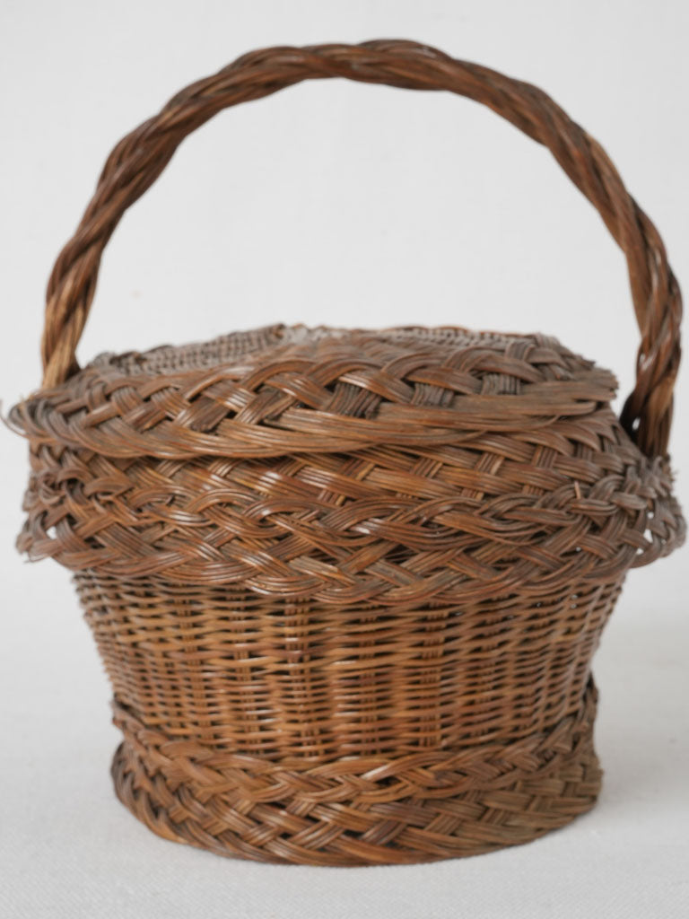 19th-Century, Small Wicker Box