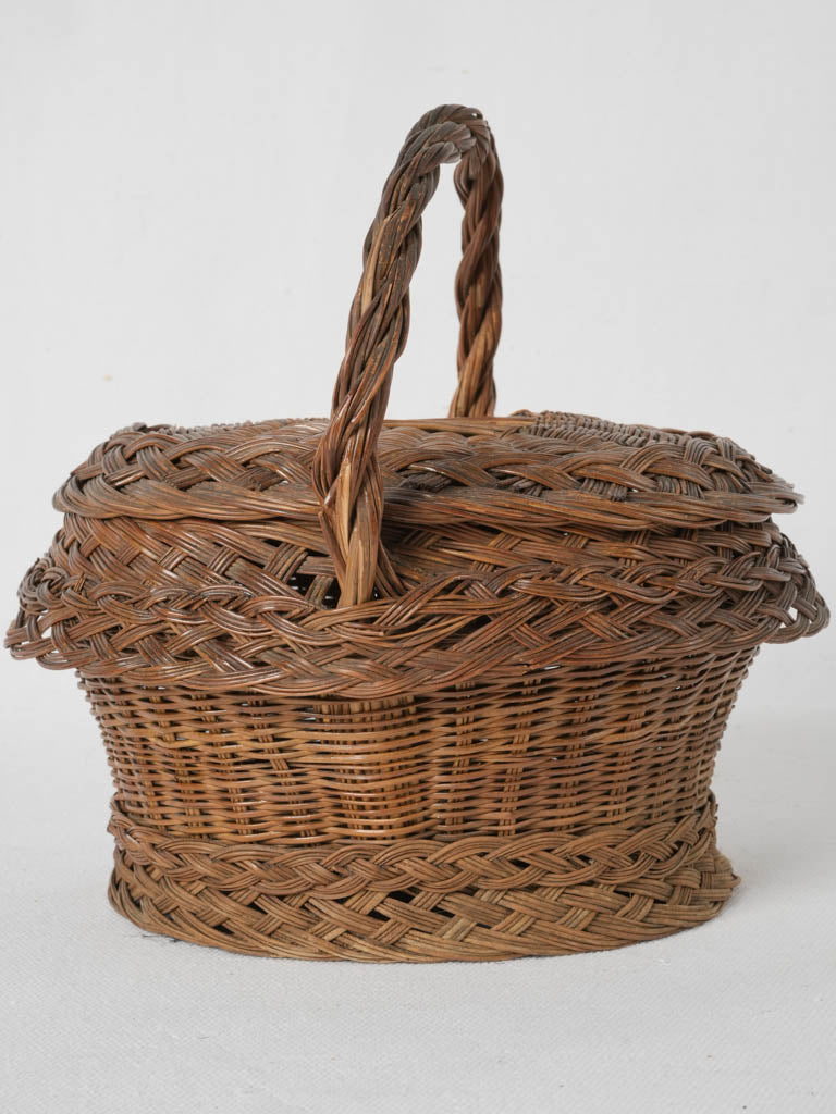 Classic, Covered Wicker Hamper