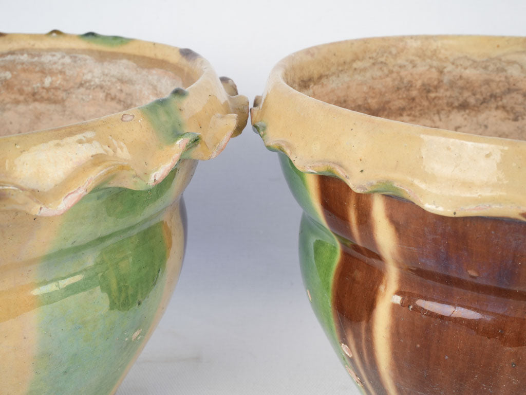 Collectible Antique Glazed Planters