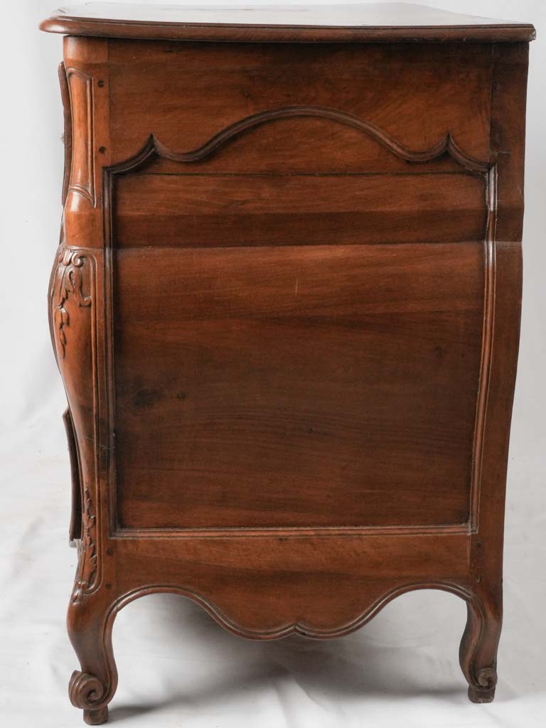 Opulent French regional walnut commode