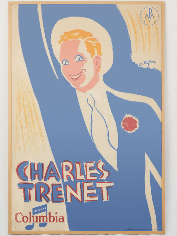 Vintage French Charles Trenet Poster