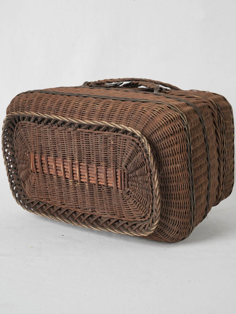 Weathered, French wicker chic basket