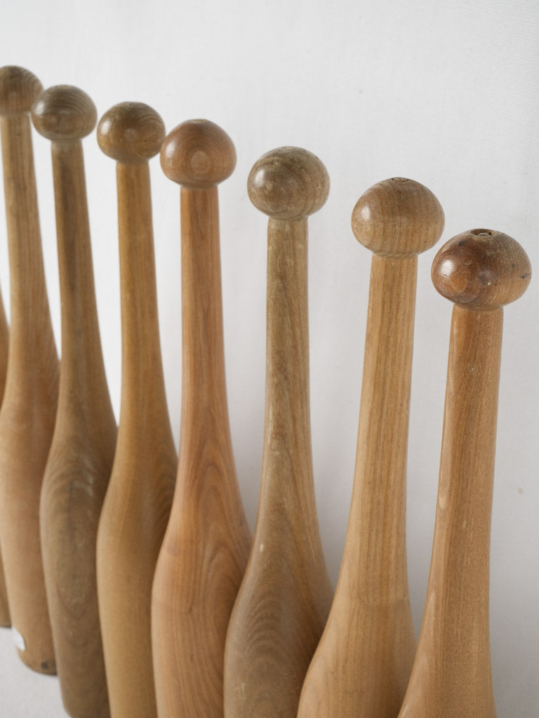 Stylish ash wood juggling equipment