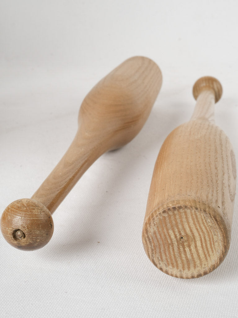 Classic Scandinavian wooden juggling set