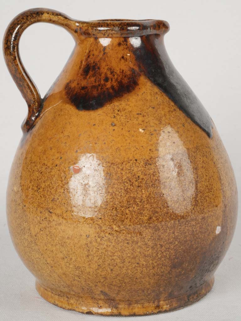 Artisanal French pottery pitcher