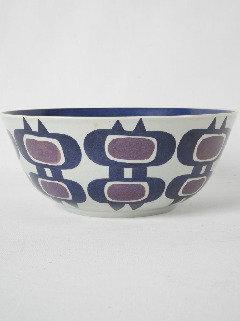 Danish ceramic bowl with vibrant patterns