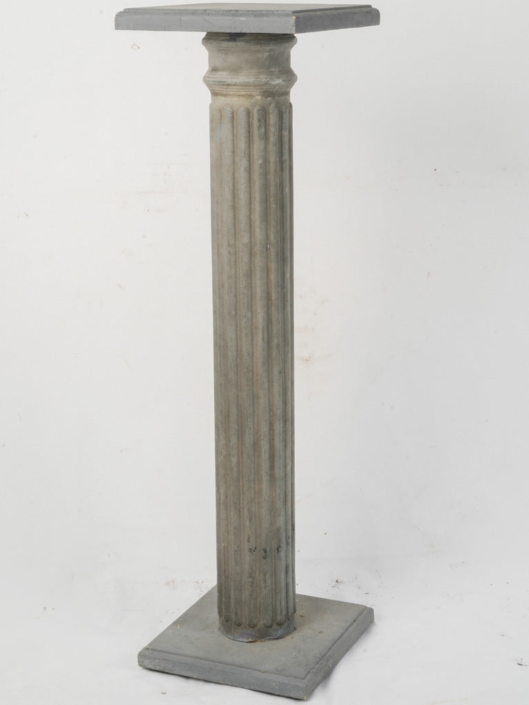 Antique 19th Century Zinc Column Pedestal