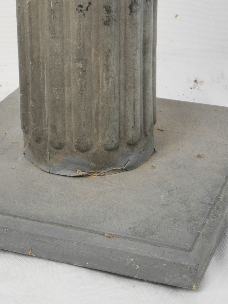 Authentic Zinc Column Garden Pedestal