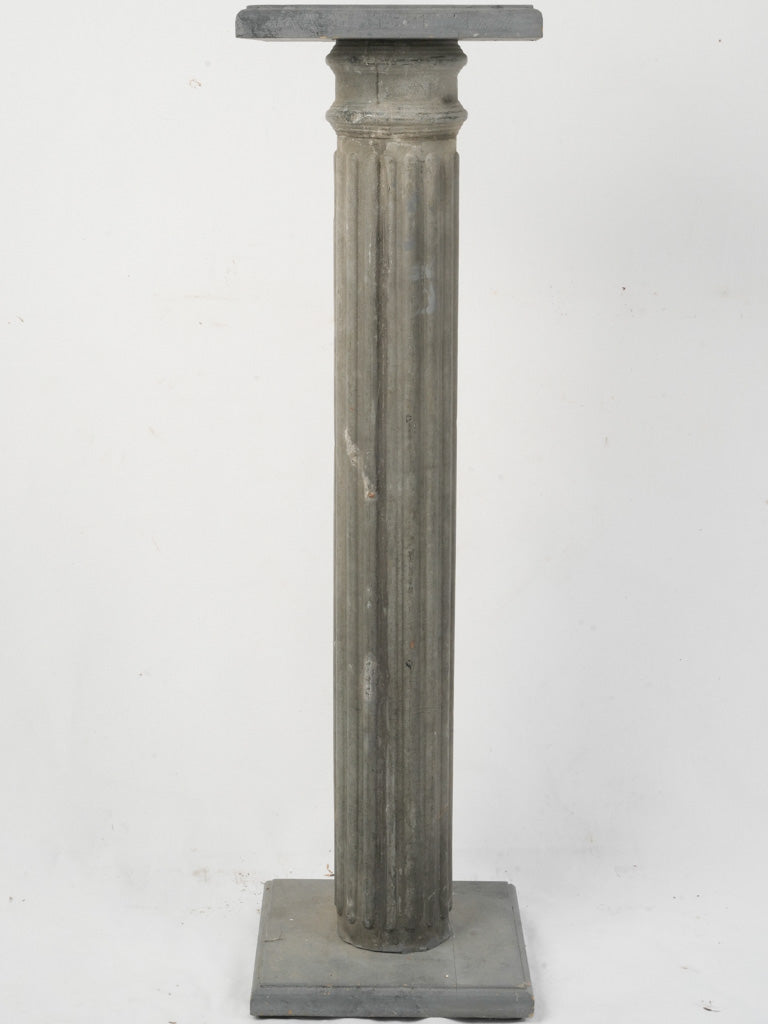 Aged Garden Square Top Zinc Pedestal