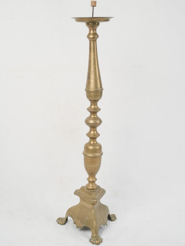 Timeless brass French church candlestick