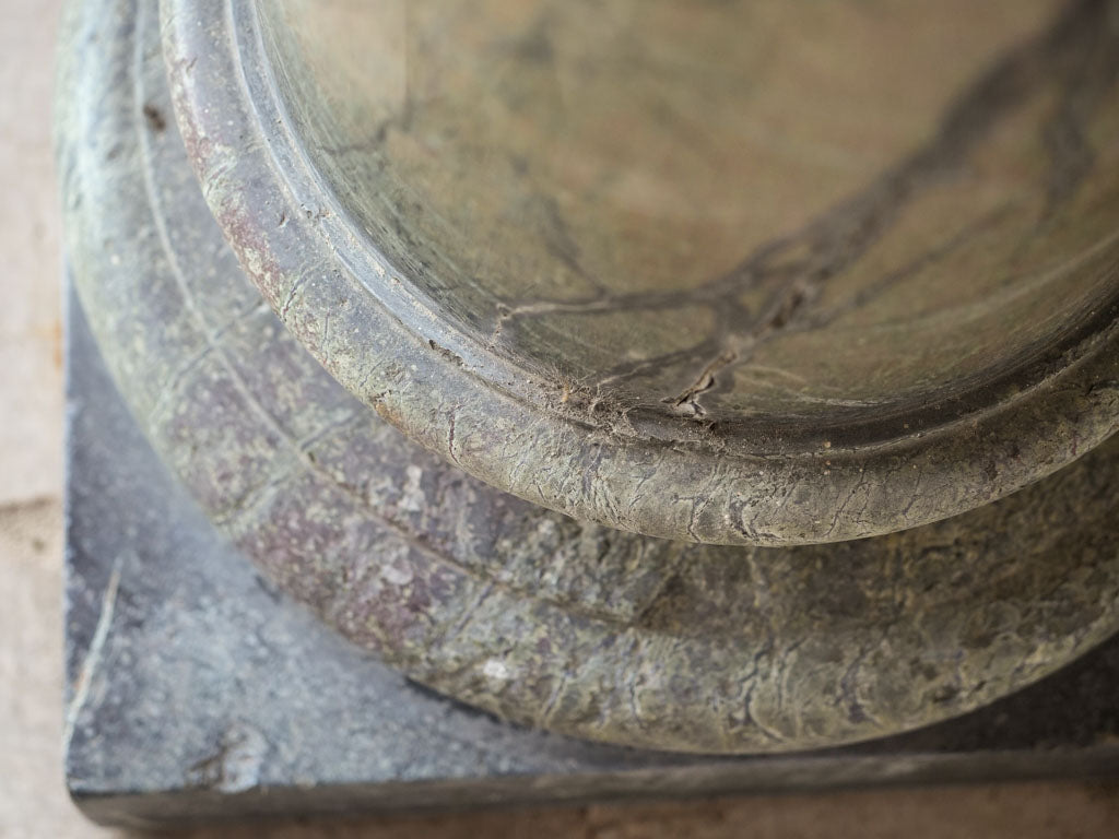 Ornate 19th-century English marble pedestals